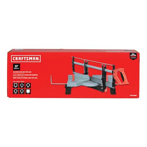 craftsman 22-in blade x 8-in d metal miter box|CRAFTSMAN 22.